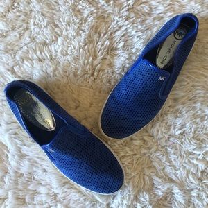 Michael Kors | Brett Blue Perforated Sneakers